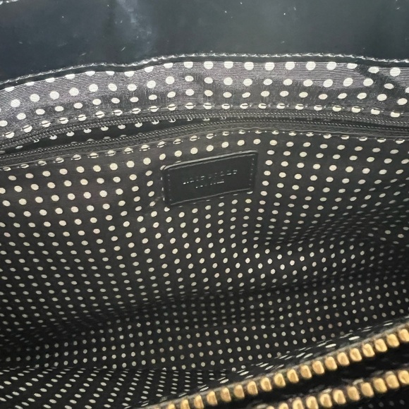 Kate Spade Wellesley Quinn Black Patent Satchel Embossed Ace of ♠️ & NWT wallet - Picture 8 of 12